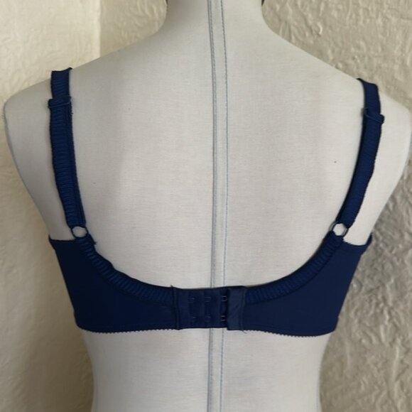 Chantelle Intuition Plunge Underwire Bra Blue 34H - Picture 5 of 8